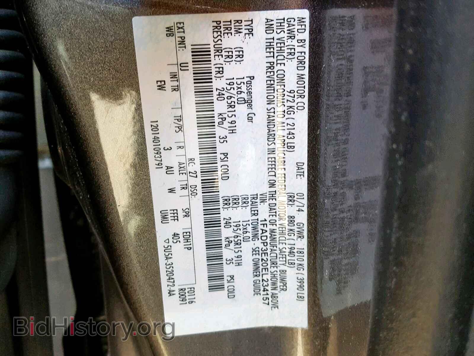 2014 FORD FOCUS - VIN: 1FADP3E20EL234157 - Photo 10
