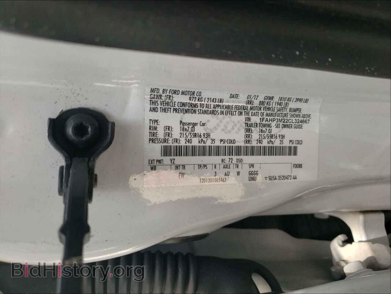 2012 FORD FOCUS - VIN: 1FAHP3M22CL324667 - Photo 10