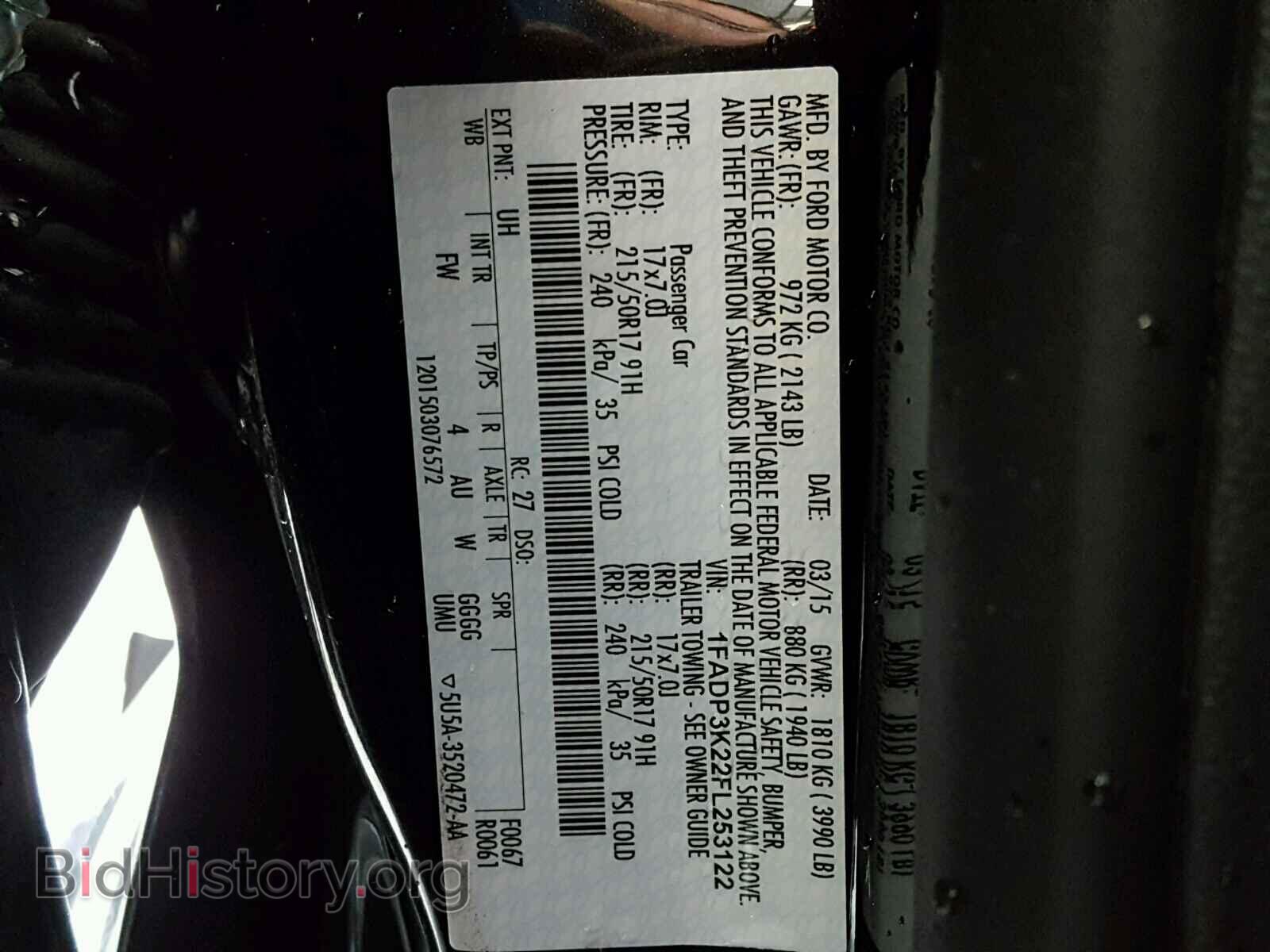 2015 FORD FOCUS - VIN: 1FADP3K22FL253122 - Фото 10