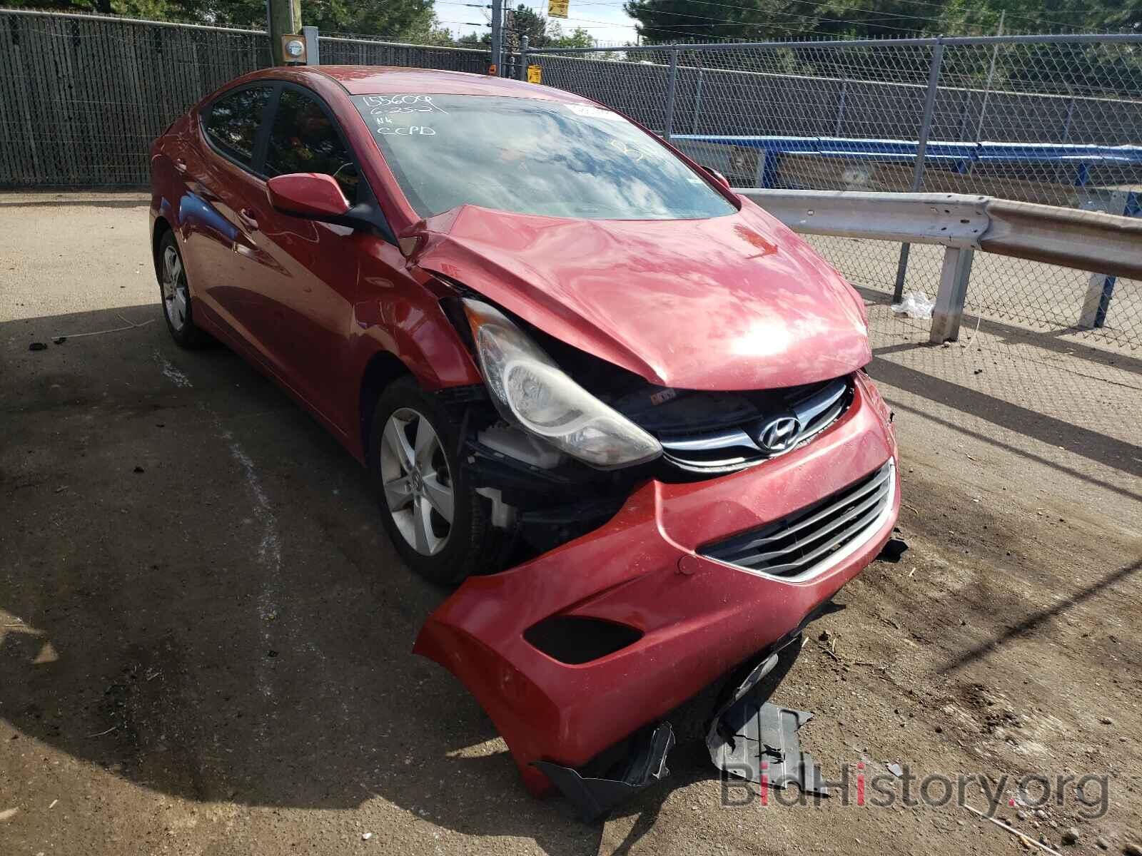 Photo KMHDH4AE0DU487562 - HYUNDAI ELANTRA 2013