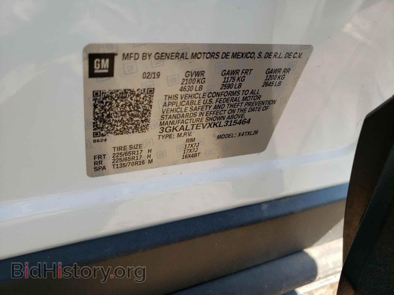 2019 GMC TERRAIN - VIN: 3GKALTEVXKL315464 - Photo 10