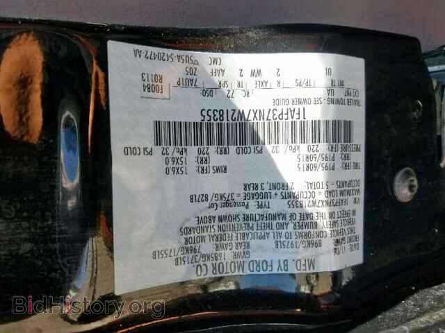 2007 FORD FOCUS - VIN: 1FAFP37NX7W218355 - Фото 10
