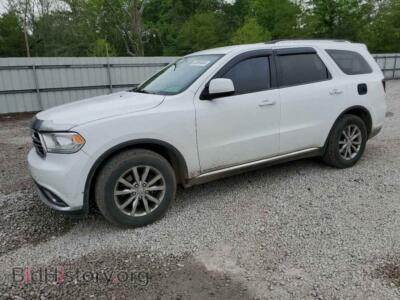 2016 Dodge DURANGO SXT, white — VIN 1C4RDHAG1GC330938, Copart