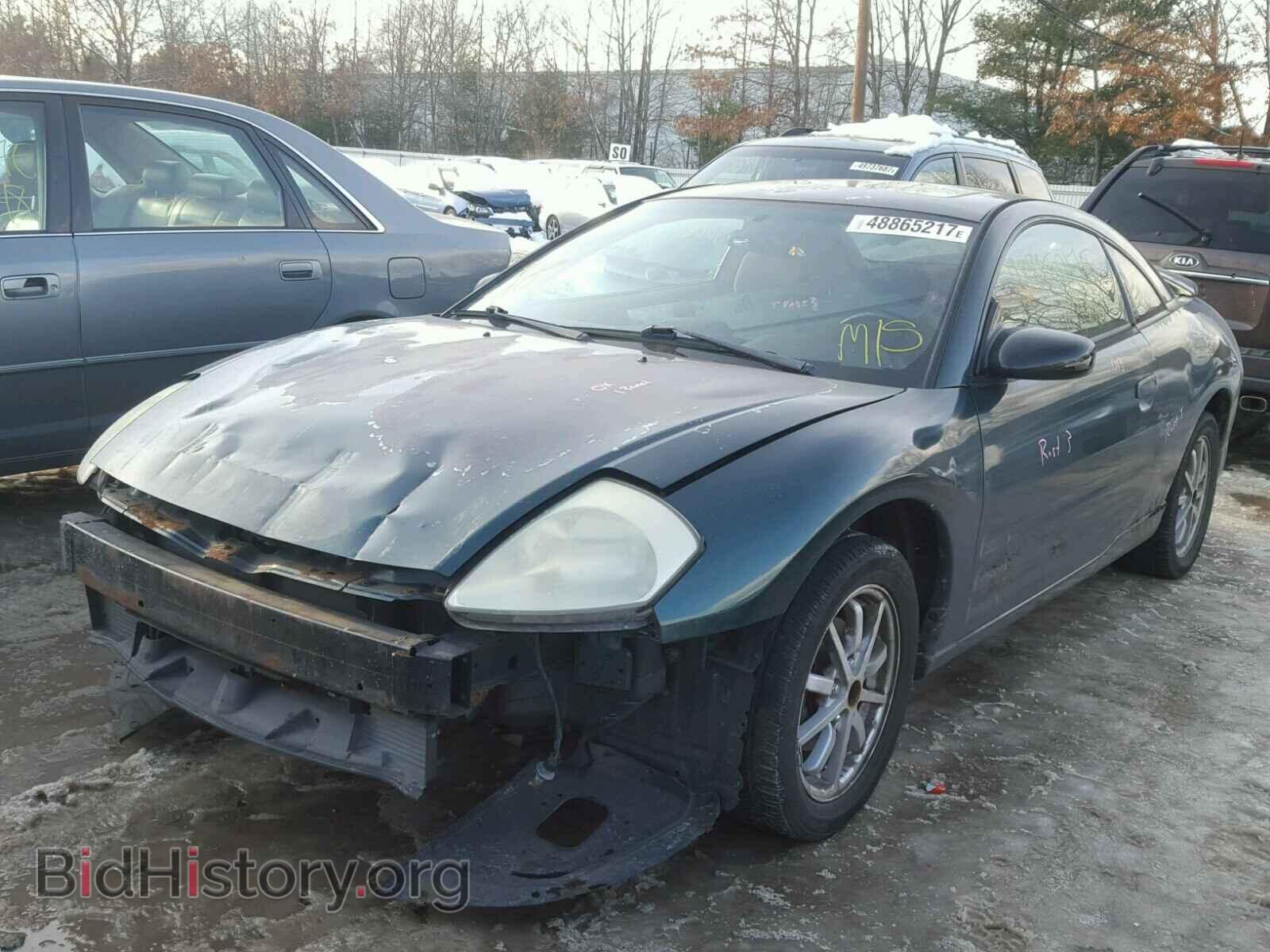 2002 MITSUBISHI ECLIPSE - VIN: 4A3AC44G22E031571 - Фото 2