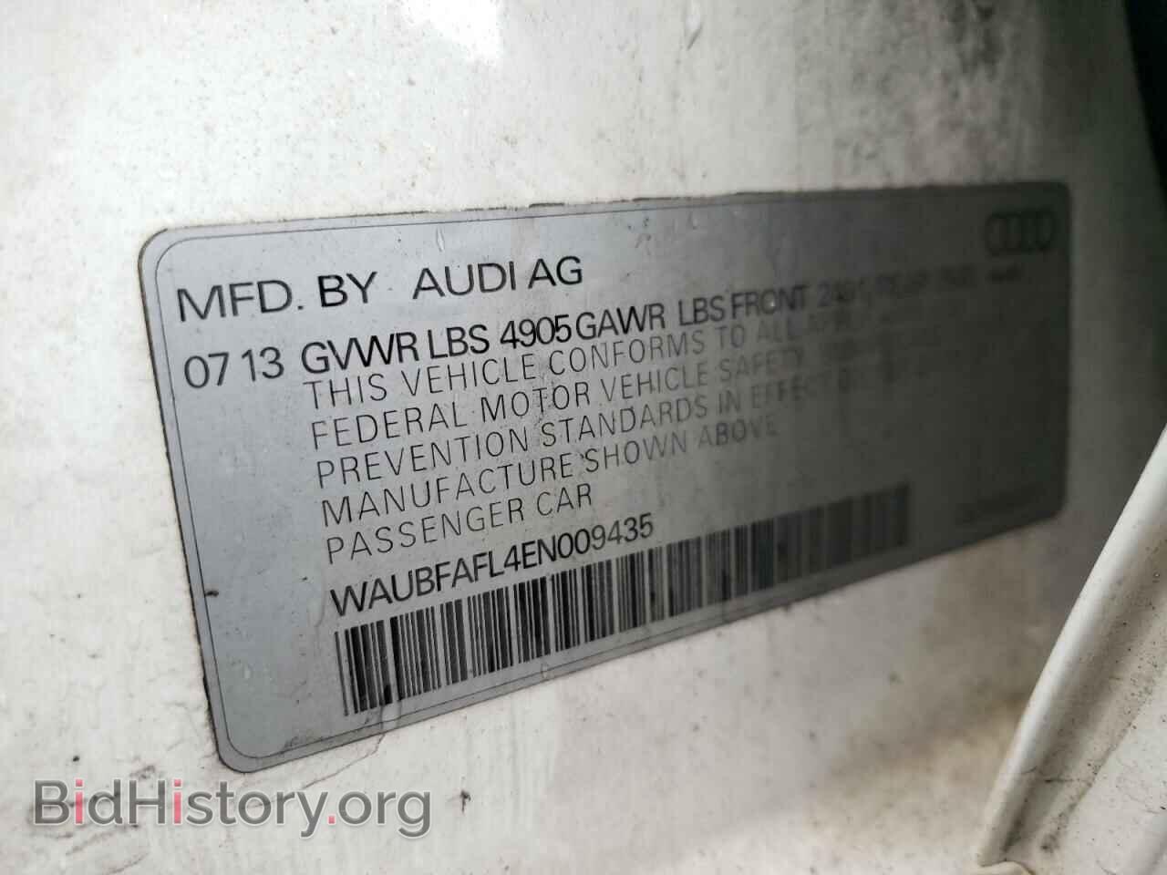 2014 AUDI A4 - VIN: WAUBFAFL4EN009435 - Photo 12