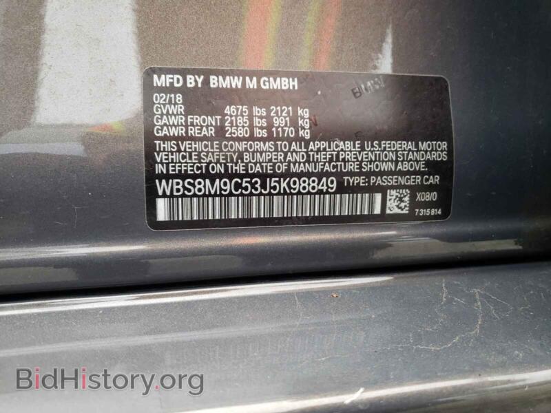2018 BMW M3 (VIN WBS8M9C53J5K98849) — photo 10 of 10