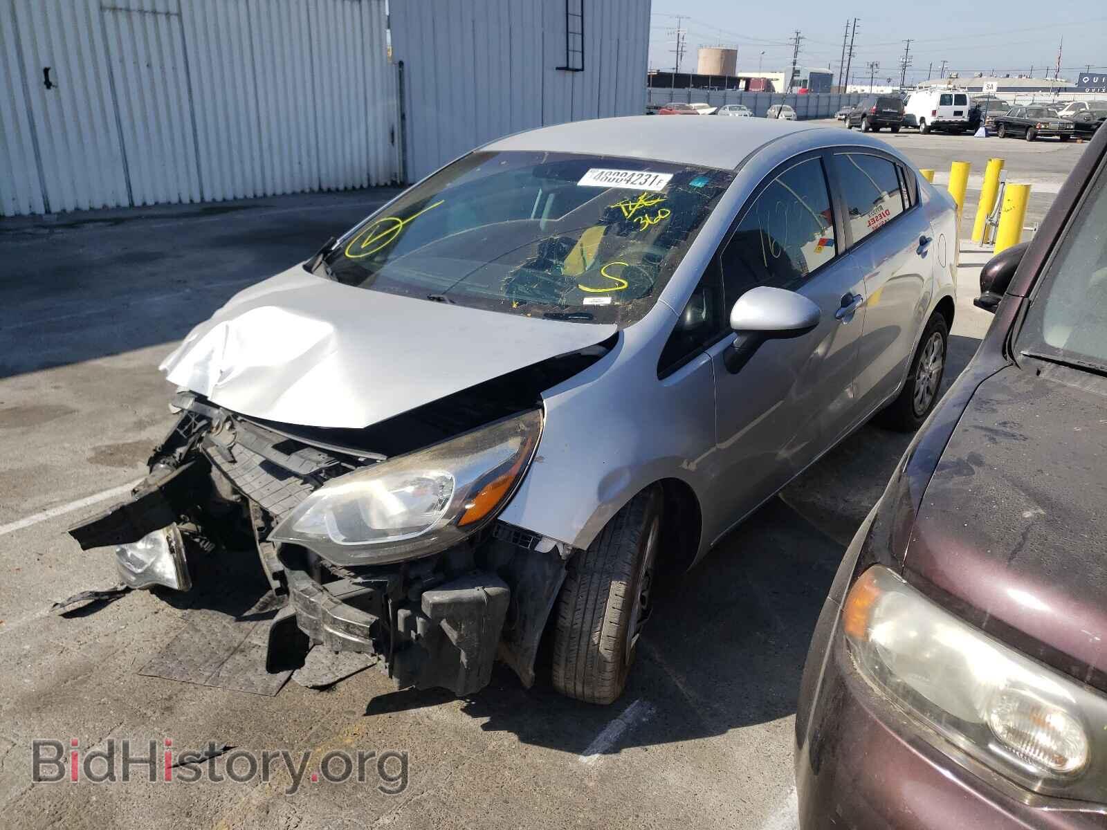 2014 KIA RIO - VIN: KNADM4A34E6363876 - Фото 2