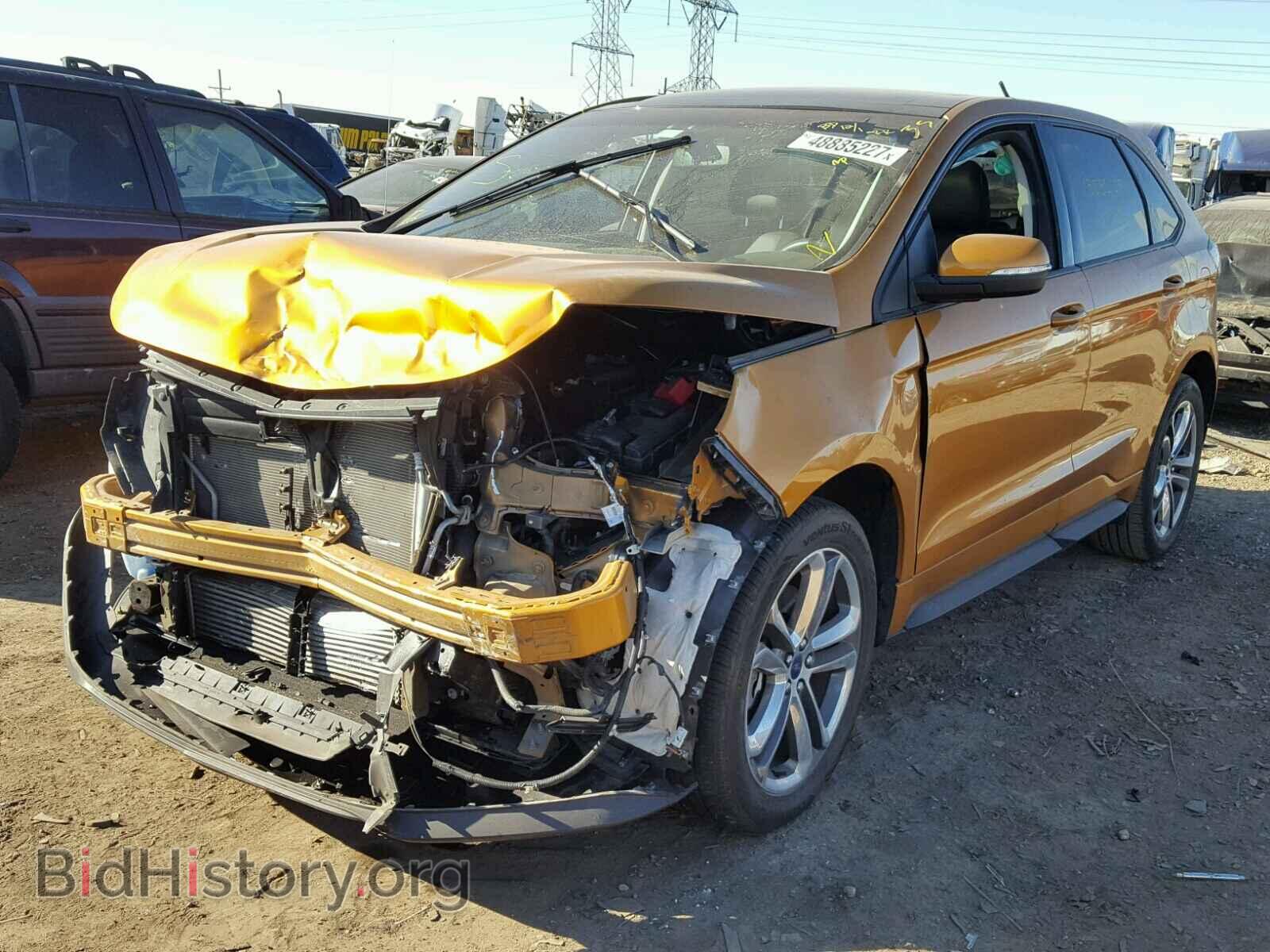 2015 FORD EDGE - VIN: 2FMTK4AP3FBB59317 - Фото 2