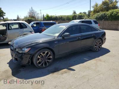 2013 Audi A6 Premium Plus, black — VIN WAUGFAFC9DN123726, Copart