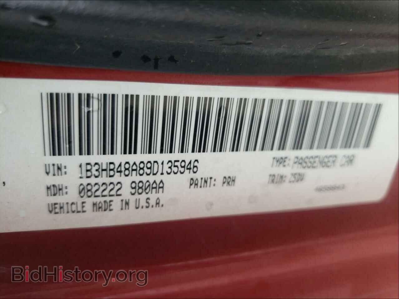 2009 DODGE CALIBER - VIN: 1B3HB48A89D135946 - Фото 10