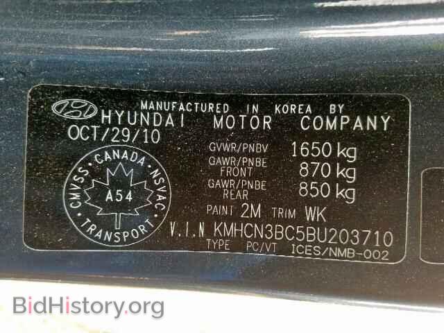 2011 HYUNDAI ACCENT - VIN: KMHCN3BC5BU203710 - Фото 10