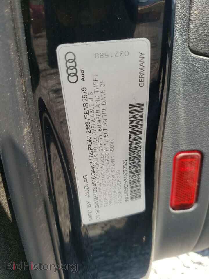 2018 AUDI A5 - VIN: WAUENCF53JA073397 - Фото 10