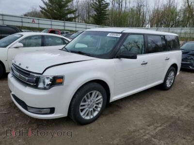 2018 Ford FLEX Flex SEL, white — VIN 2FMGK5C83JBA10752, Copart