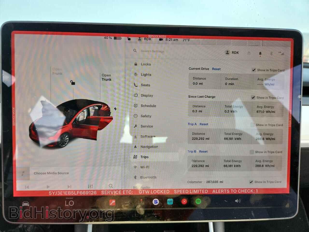 2020 TESLA MODEL 3 - VIN: 5YJ3E1EB5LF669126 - Photo 9