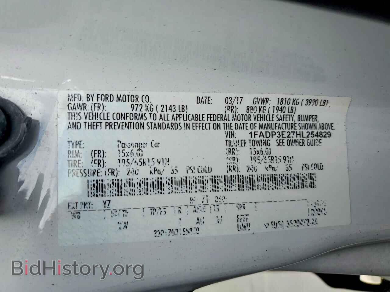 2017 FORD FOCUS - VIN: 1FADP3E27HL254829 - Фото 12