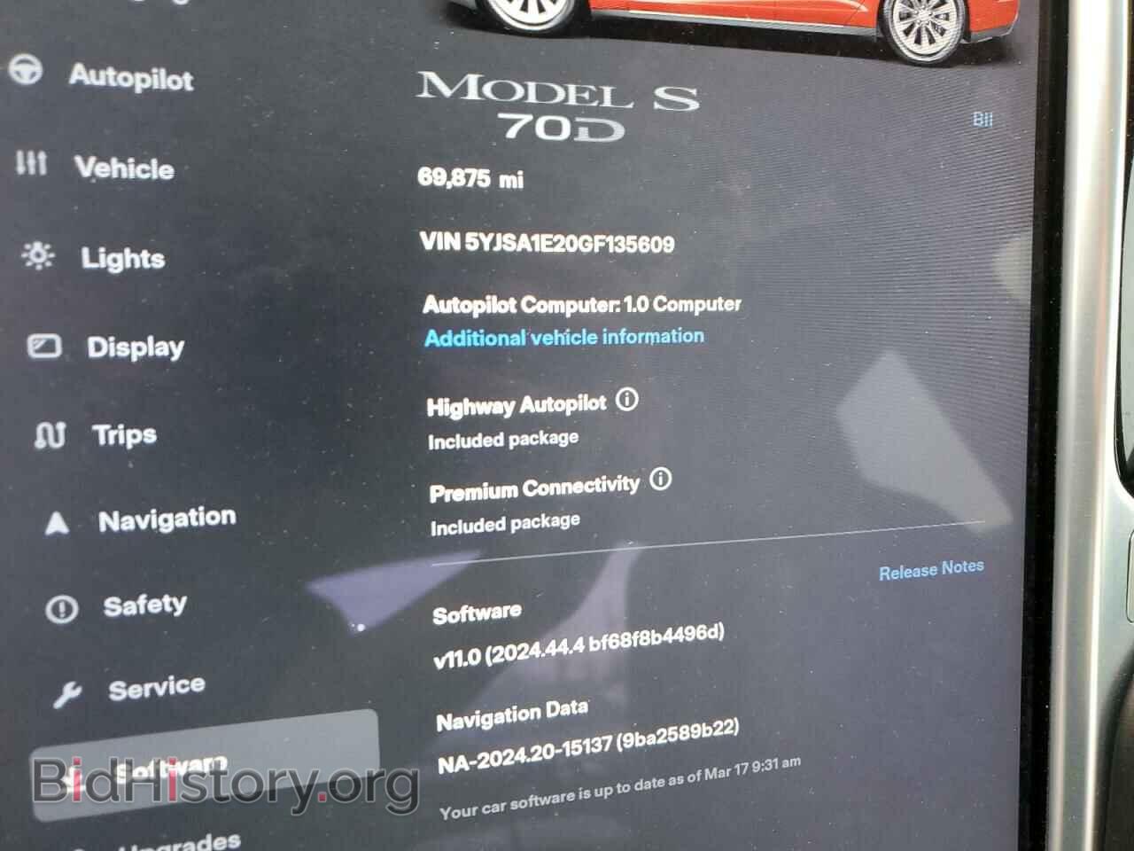 2016 TESLA MODEL S - VIN: 5YJSA1E20GF135609 - Фото 9