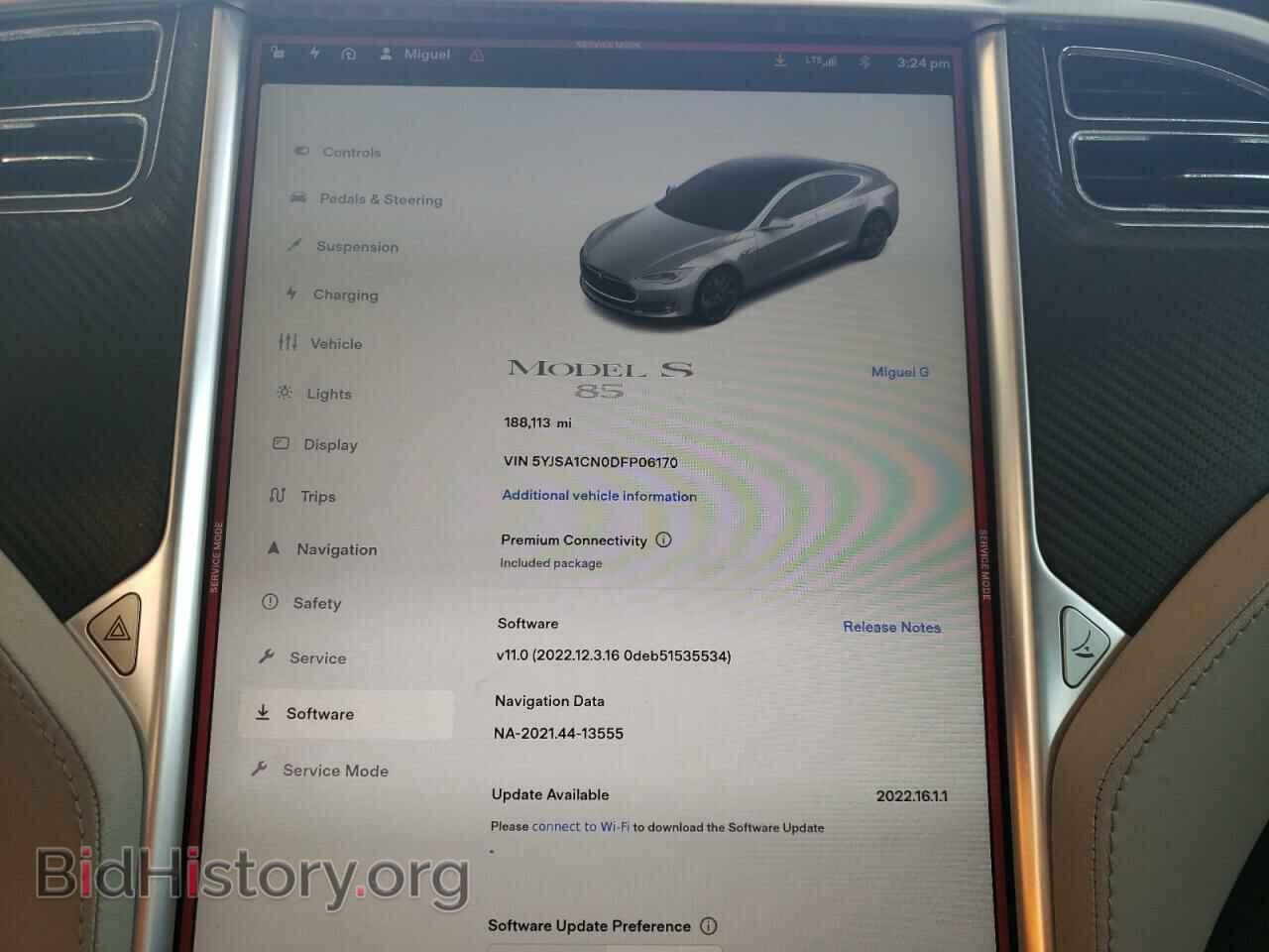 2013 TESLA MODEL S - VIN: 5YJSA1CN0DFP06170 - Photo 8