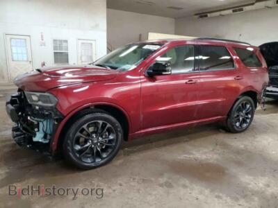 2022 Dodge DURANGO GT, темно-бордовый — VIN 1C4RDJDG0NC105524, Copart