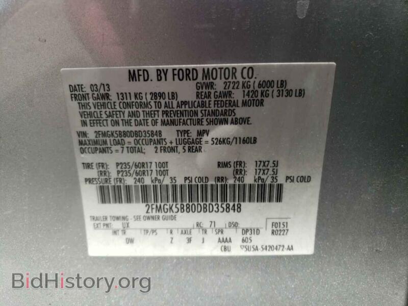 2013 Ford FLEX (VIN 2FMGK5B80DBD35848) — photo 10 of 10