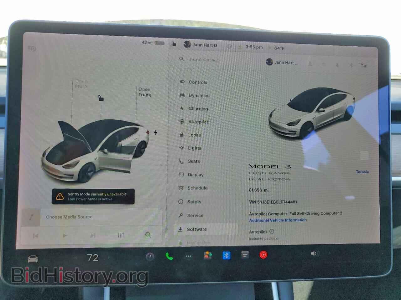 2020 TESLA MODEL 3 - VIN: 5YJ3E1EB0LF744461 - Фото 9