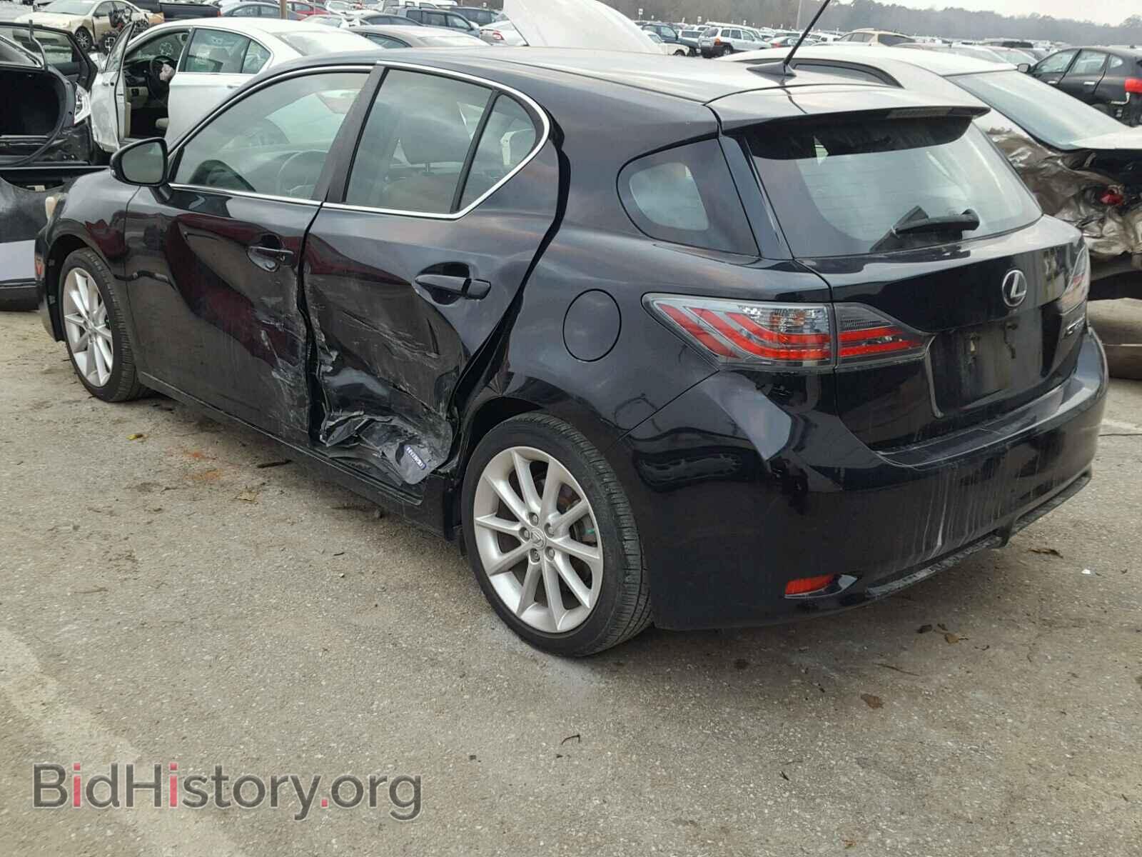 2012 LEXUS CT 200 - VIN: JTHKD5BH6C2058604 - Фото 3