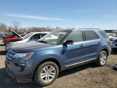 2018 Ford EXPLORER XLT, синий — VIN 1FM5K8D85JGB06348, Copart