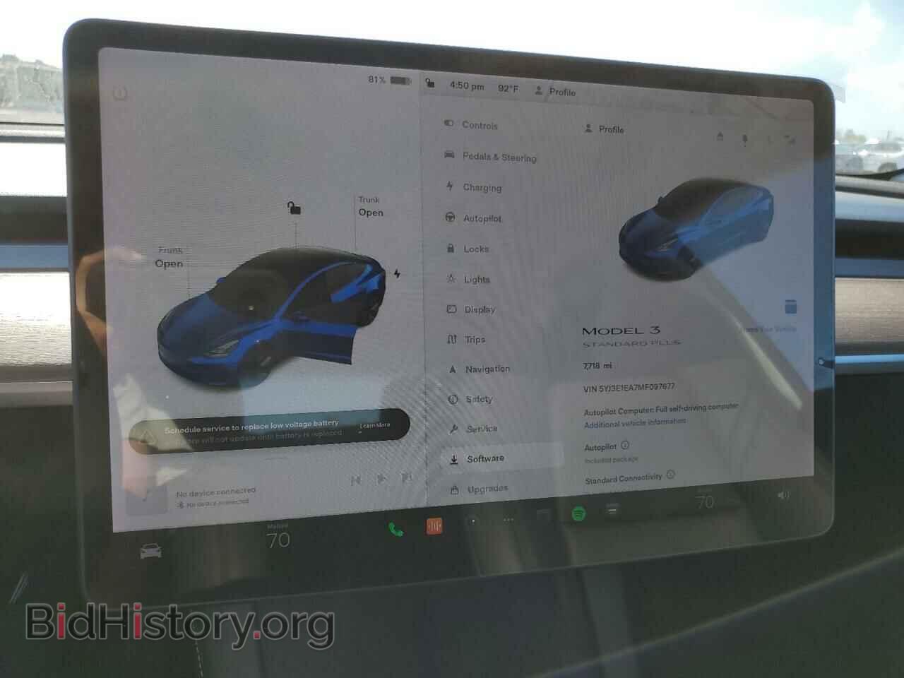 2021 TESLA MODEL 3 - VIN: 5YJ3E1EA7MF097677 - Фото 9