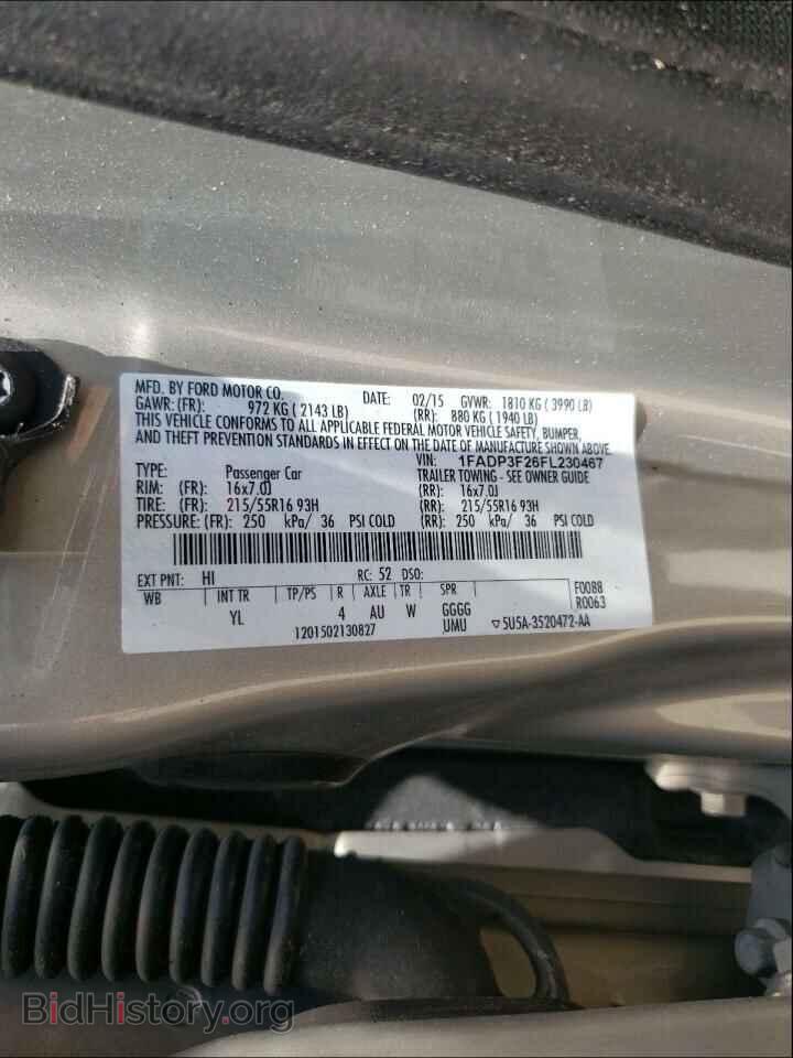 2015 FORD FOCUS - VIN: 1FADP3F26FL230467 - Фото 10