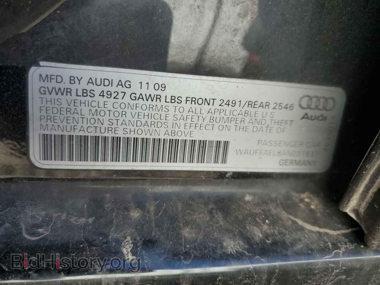 2010 AUDI A4 - VIN: WAUFFAFL8AN031837 - Фото 12