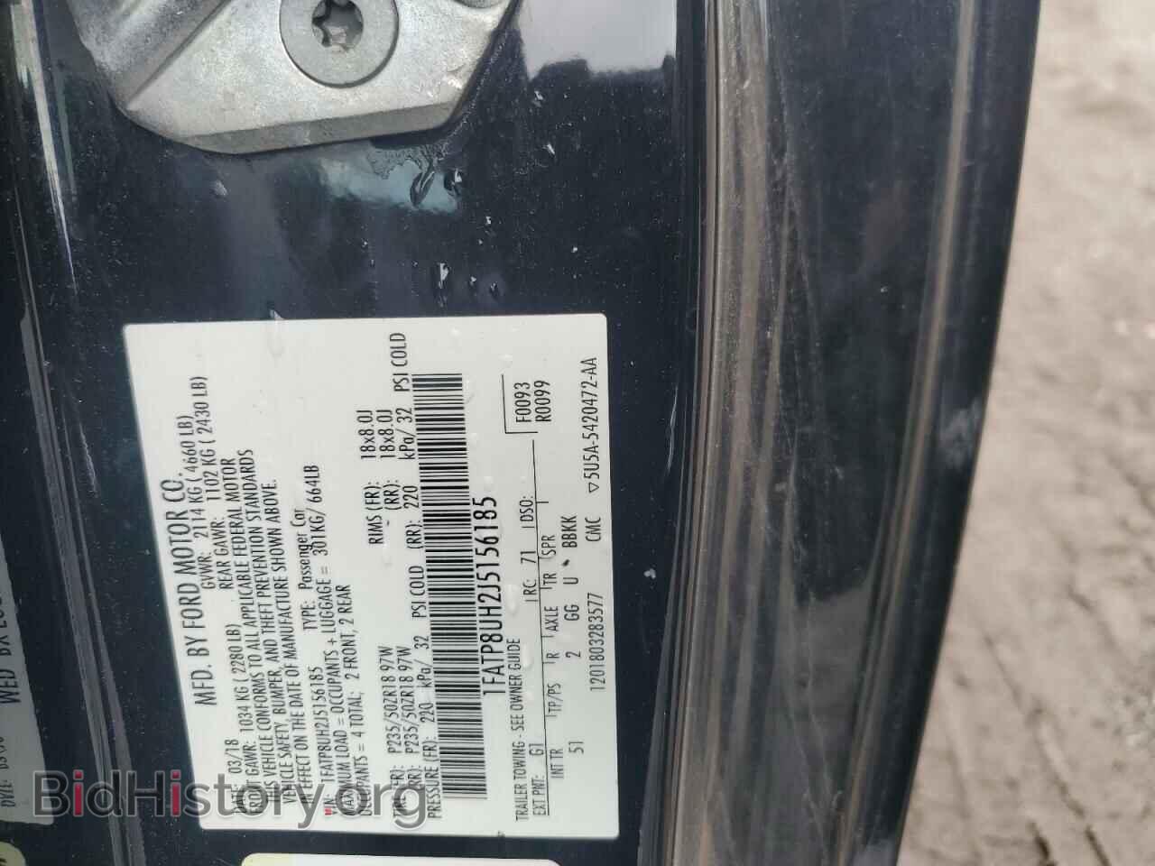2018 FORD ALL Models - VIN: 1FATP8UH2J5156185 - Photo 12