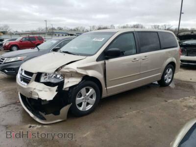 2013 Dodge CARAVAN SE, beige — VIN 2C4RDGBG2DR660342, Copart