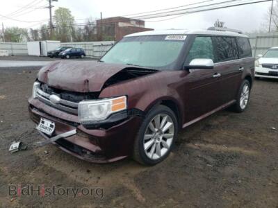 2012 Ford FLEX Flex Limit, темно-бордовый — VIN 2FMHK6DC6CBD14268, Copart