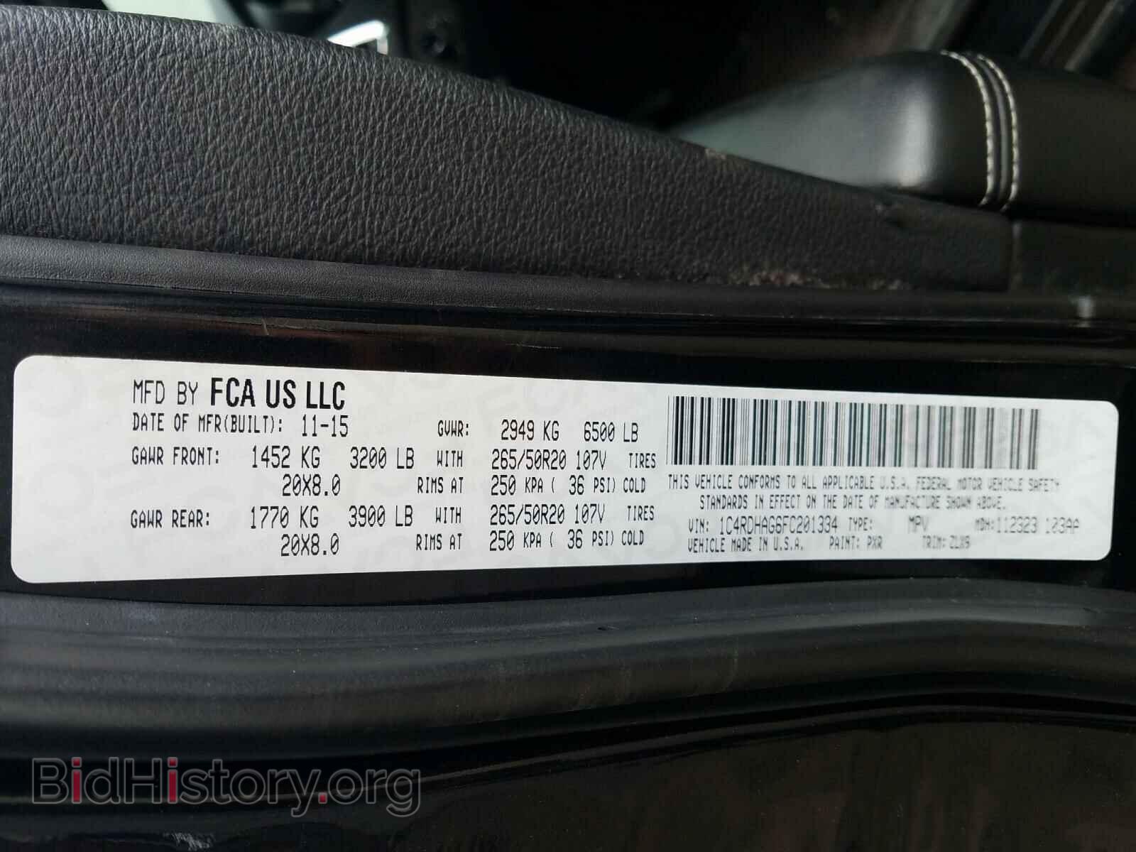 2015 DODGE DURANGO - VIN: 1C4RDHAG6FC201334 - Фото 10