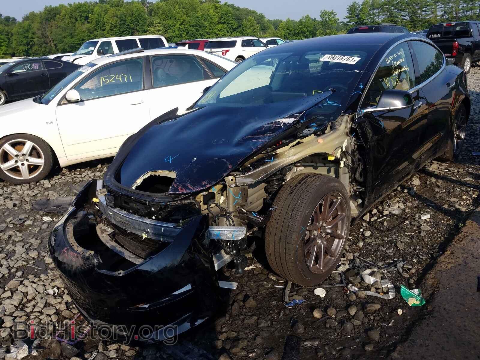2019 TESLA MODEL 3 - VIN: 5YJ3E1EA7KF304744 - Фото 2