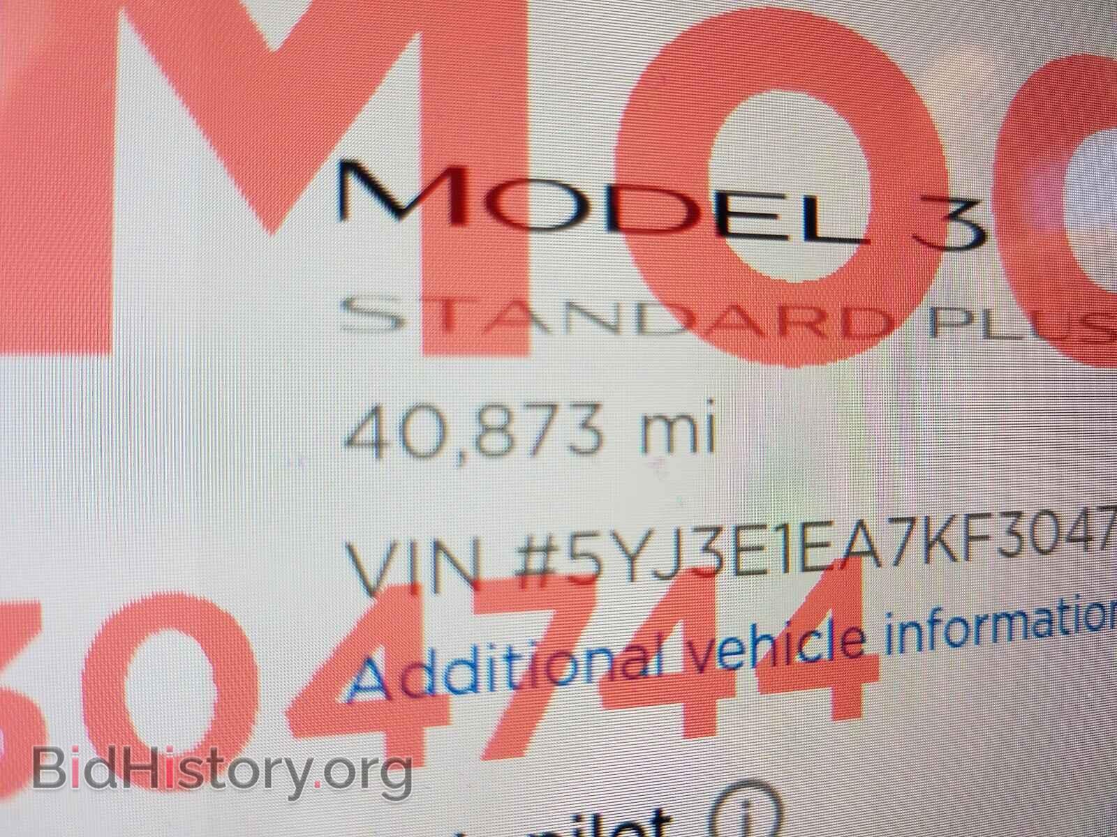 2019 TESLA MODEL 3 - VIN: 5YJ3E1EA7KF304744 - Фото 8
