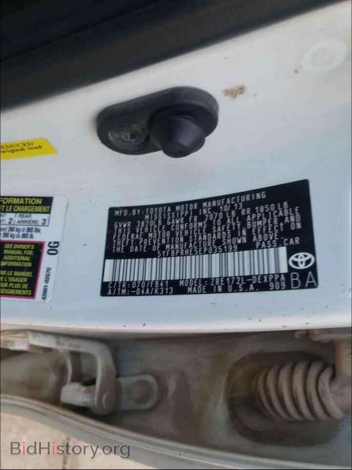 2014 TOYOTA COROLLA - VIN: 5YFBPRHE5EP035199 - Photo 10