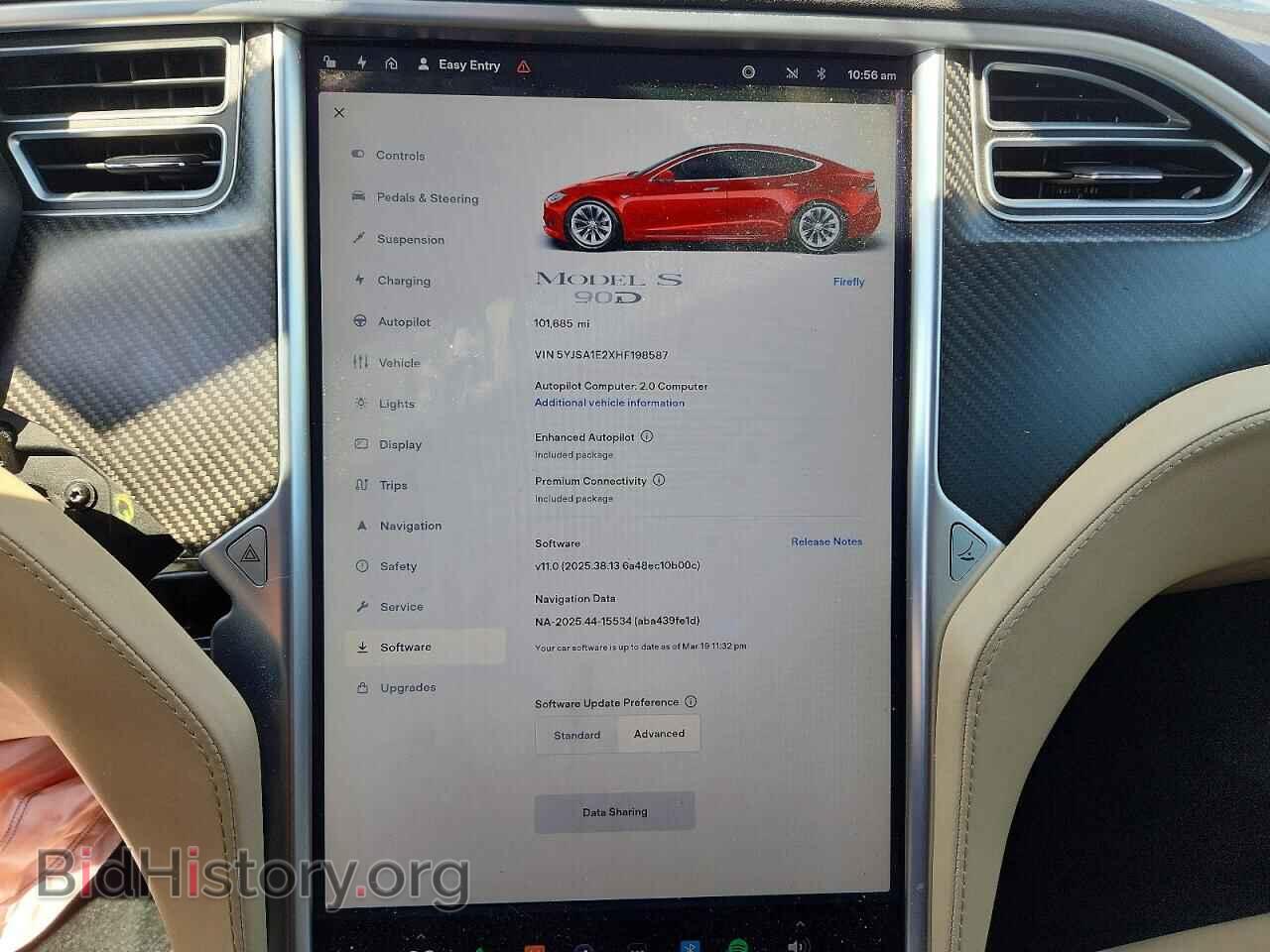 2017 TESLA MODEL S - VIN: 5YJSA1E2XHF198587 - Photo 9