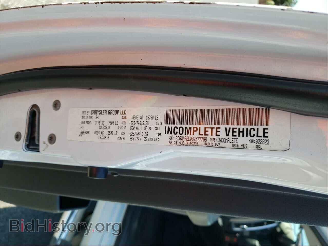 2011 DODGE RAM 5500 - VIN: 3D6WA7EL0BG577798 - Photo 10