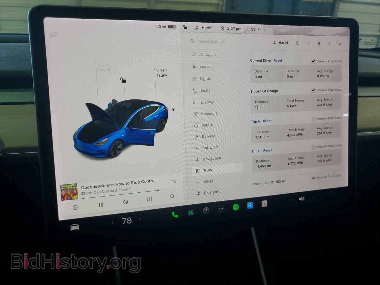 2019 TESLA MODEL 3 - VIN: 5YJ3E1EB5KF452772 - Фото 9