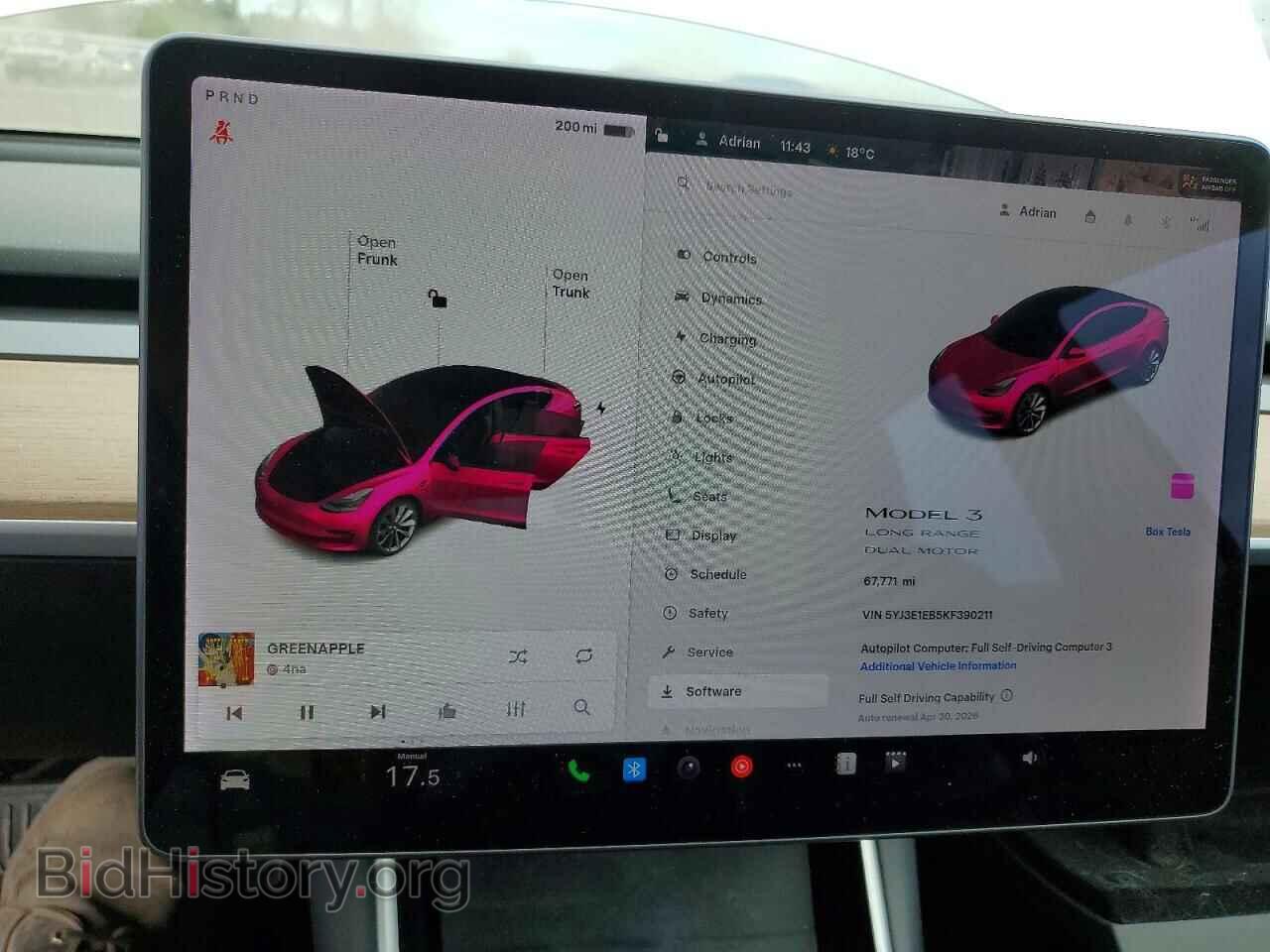 2019 TESLA MODEL 3 - VIN: 5YJ3E1EB5KF390211 - Photo 9