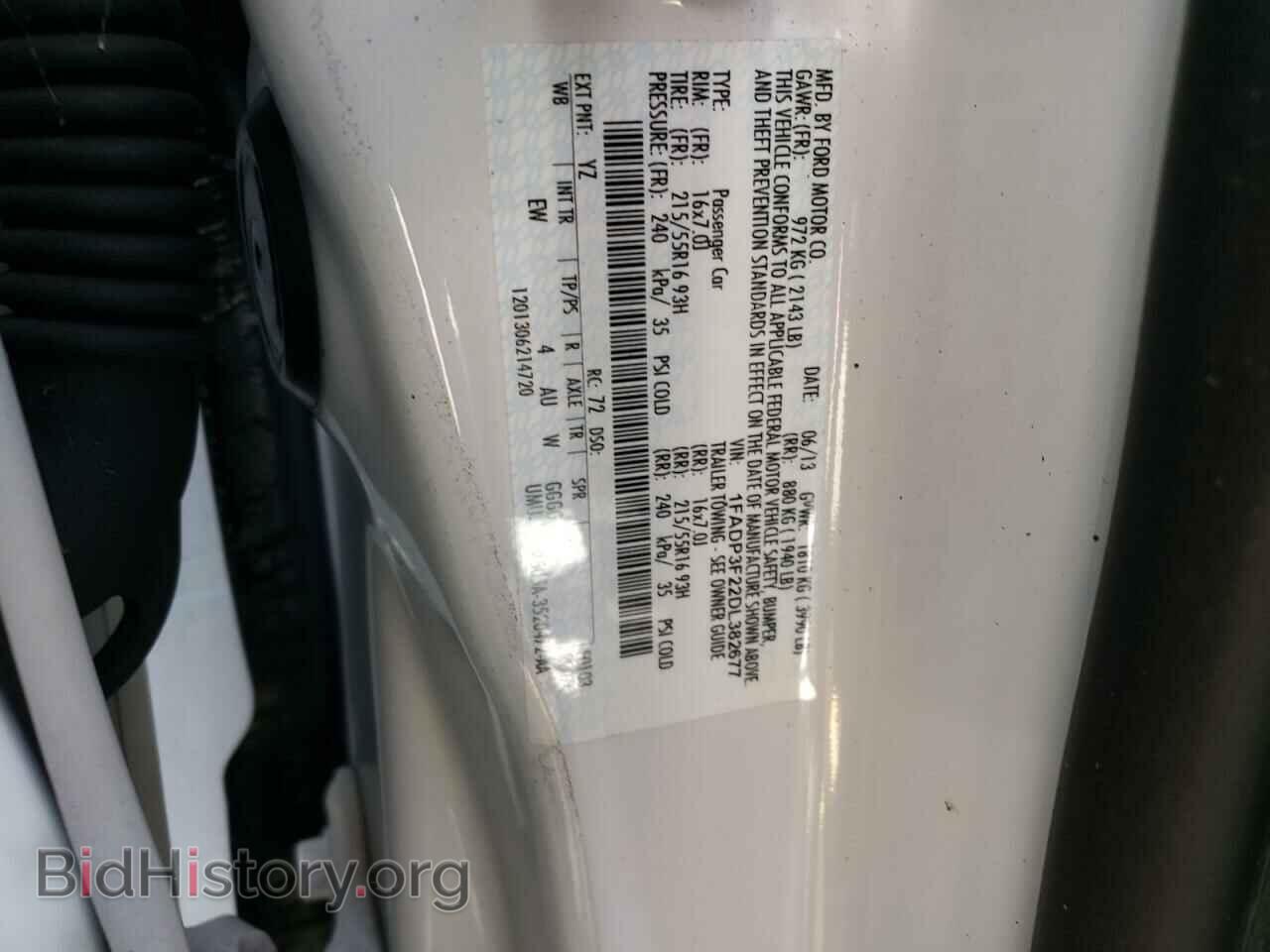 2013 FORD FOCUS - VIN: 1FADP3F22DL382677 - Фото 12