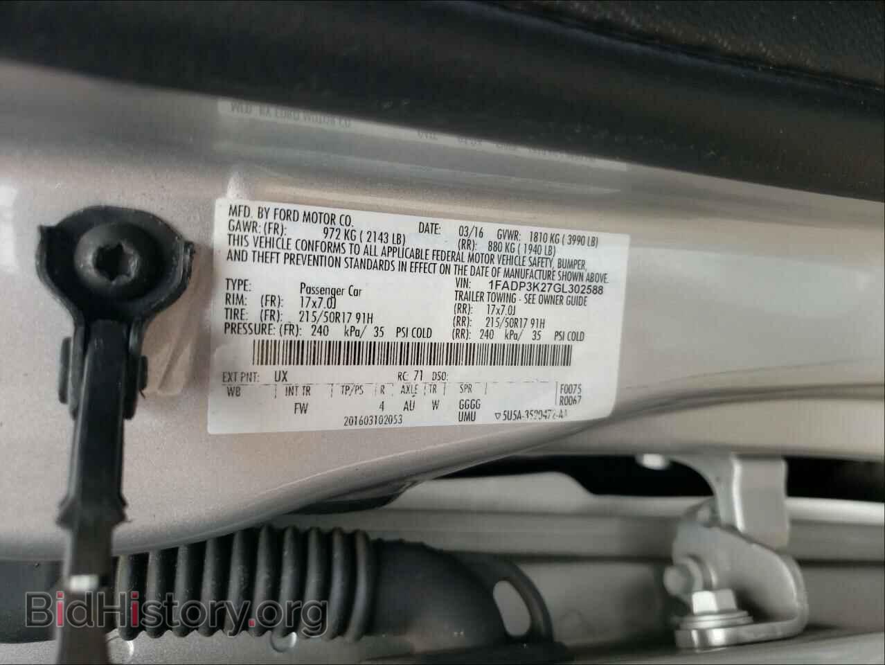 2016 FORD FOCUS - VIN: 1FADP3K27GL302588 - Photo 10