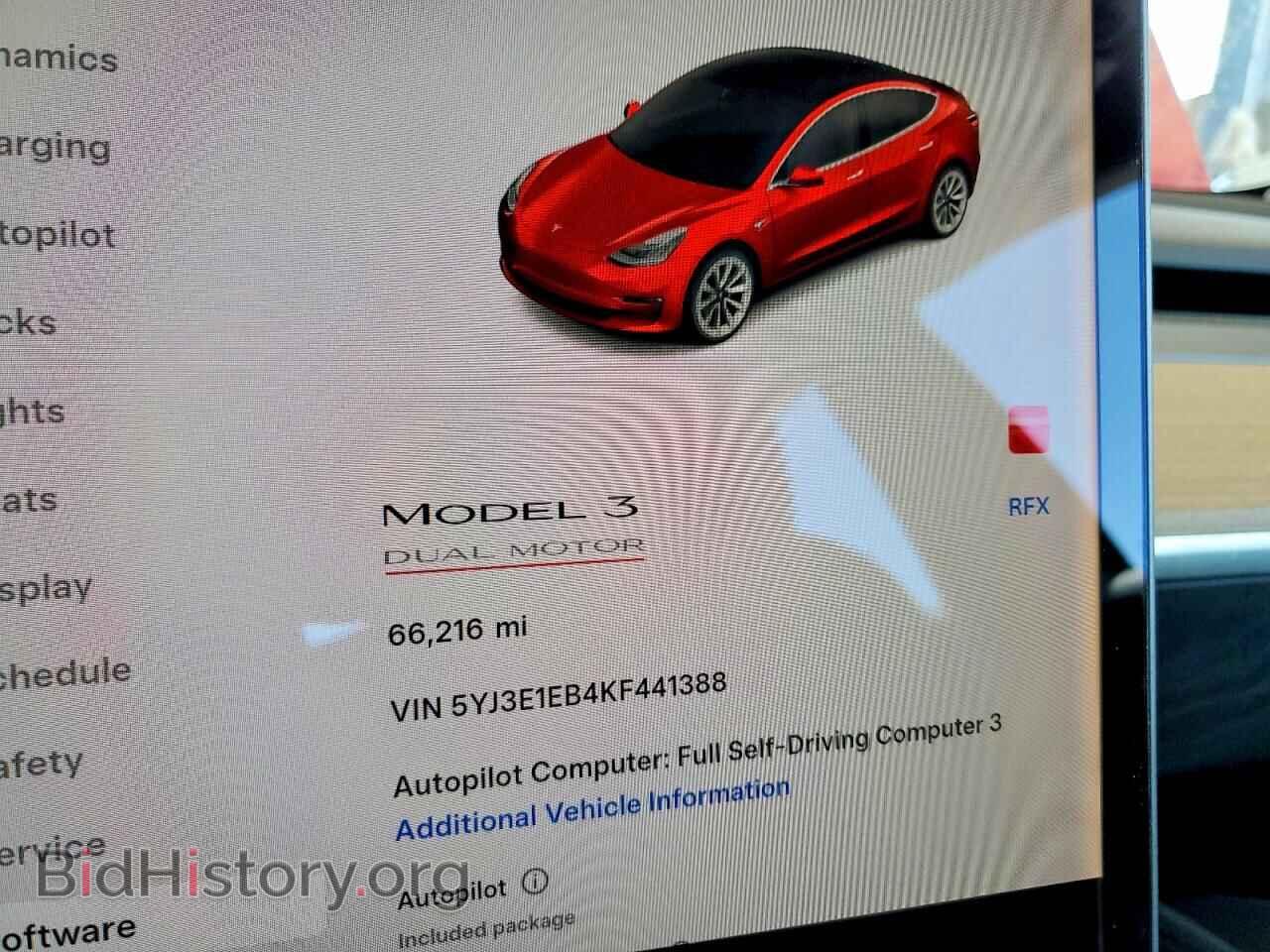 2019 TESLA MODEL 3 - VIN: 5YJ3E1EB4KF441388 - Фото 9