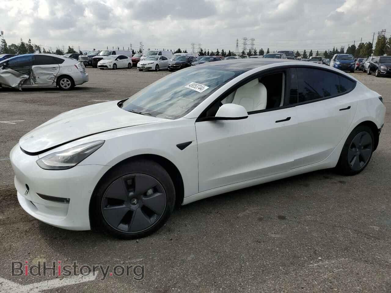 Photo 5YJ3E1EB8NF230439 - TESLA MODEL 3 2022
