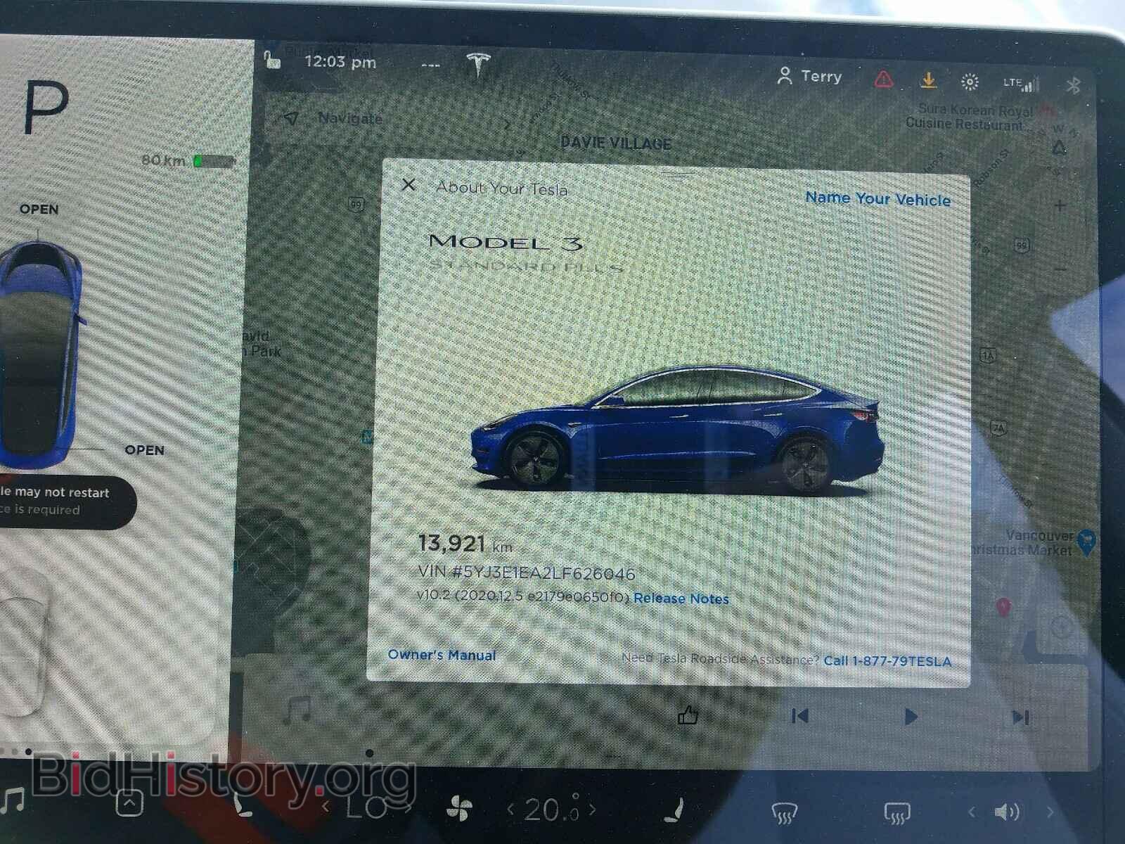 2020 TESLA MODEL 3 - VIN: 5YJ3E1EA2LF626046 - Photo 8