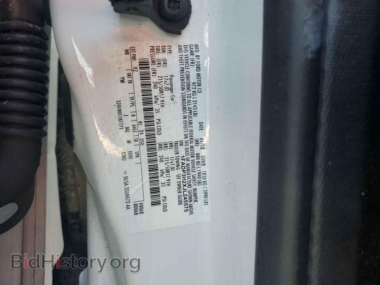 2018 FORD FOCUS - VIN: 1FADP3H2XJL245575 - Фото 12