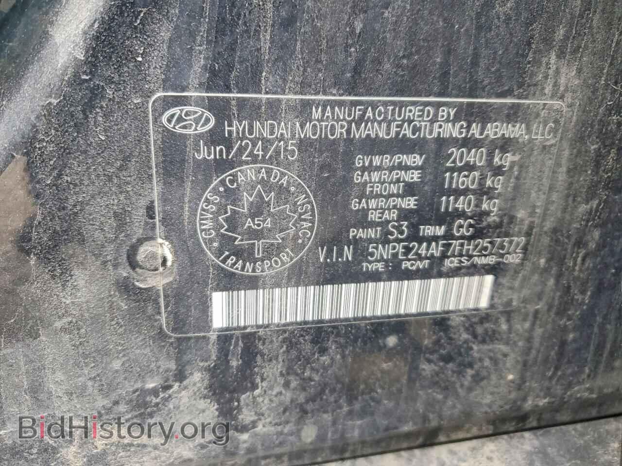 2015 HYUNDAI SONATA - VIN: 5NPE24AF7FH257372 - Photo 13