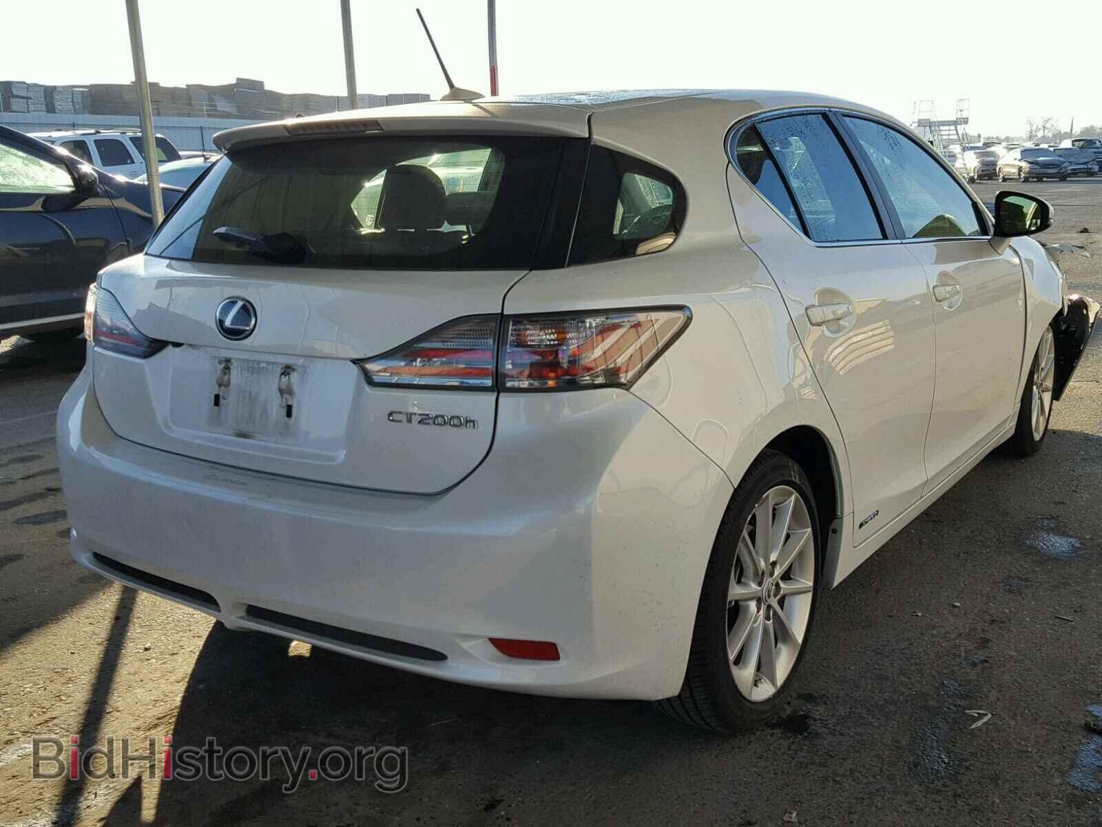 2011 LEXUS CT 200 - VIN: JTHKD5BH8B2033542 - Фото 4