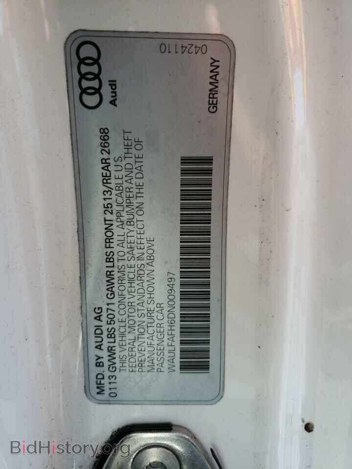 2013 AUDI A5 - VIN: WAULFAFH6DN009497 - Фото 10