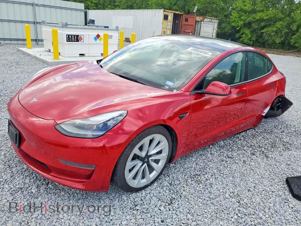 Photo 5YJ3E1EA5NF187749 - TESLA MODEL 3 2022